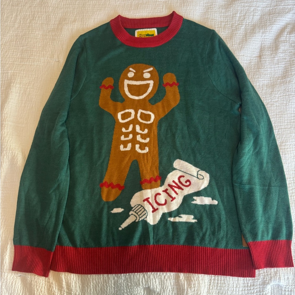 Tipsy Elves Gingerbread Man Ugly Christmas Sweater